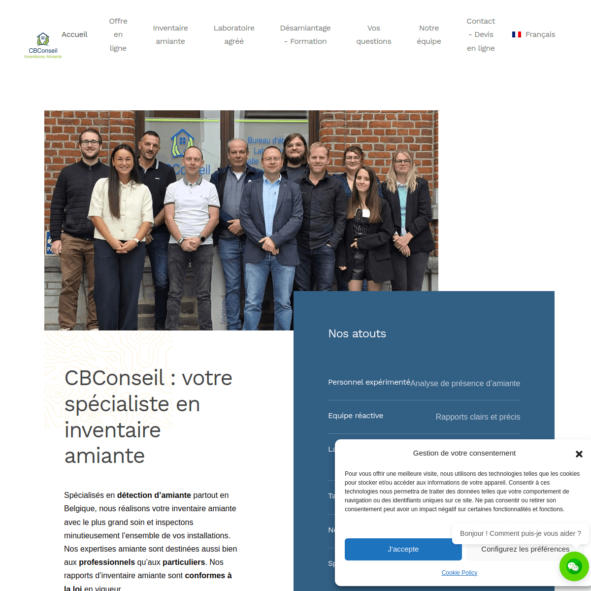 Aperçu du site CBConseil