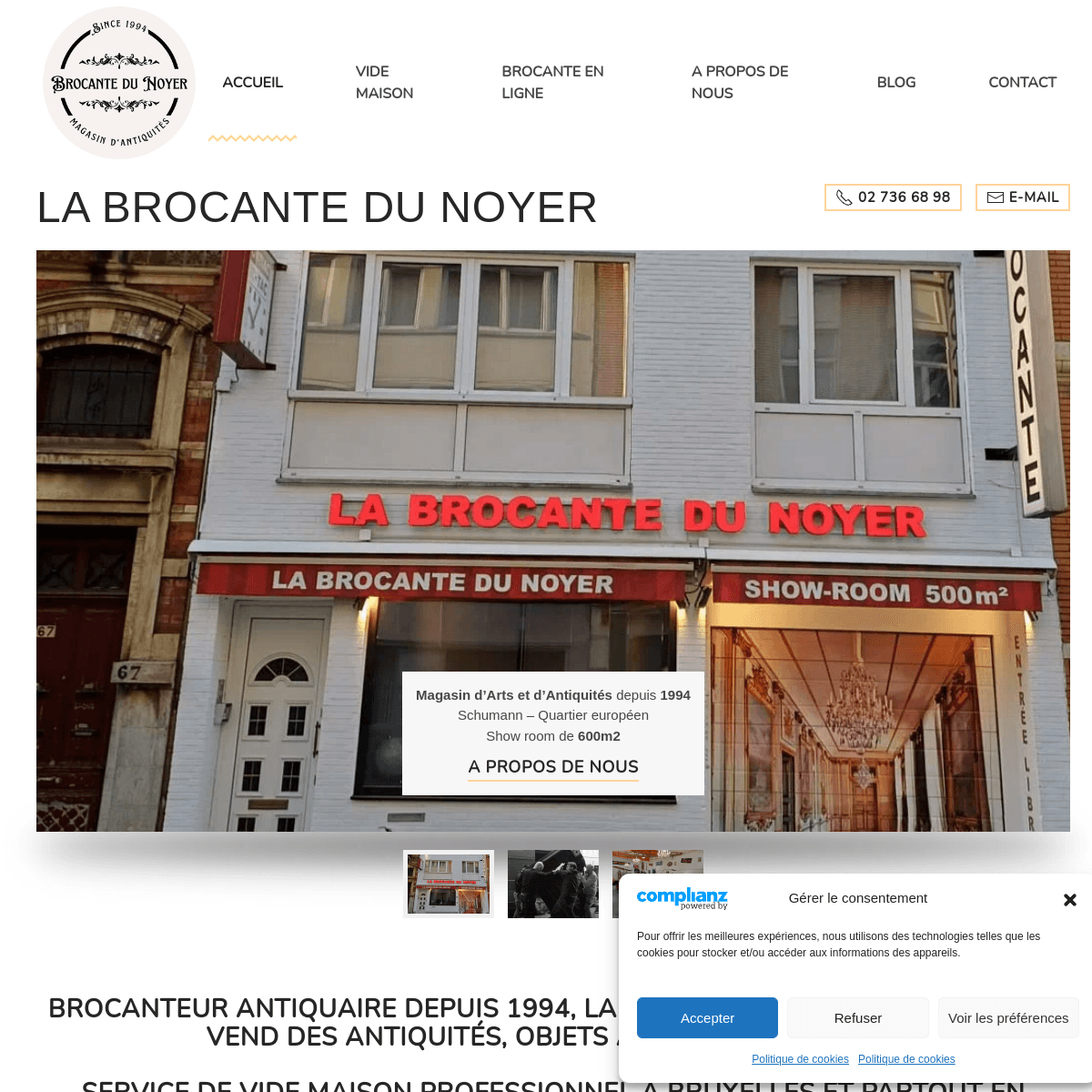 Aperçu du site La Brocante du Noyer