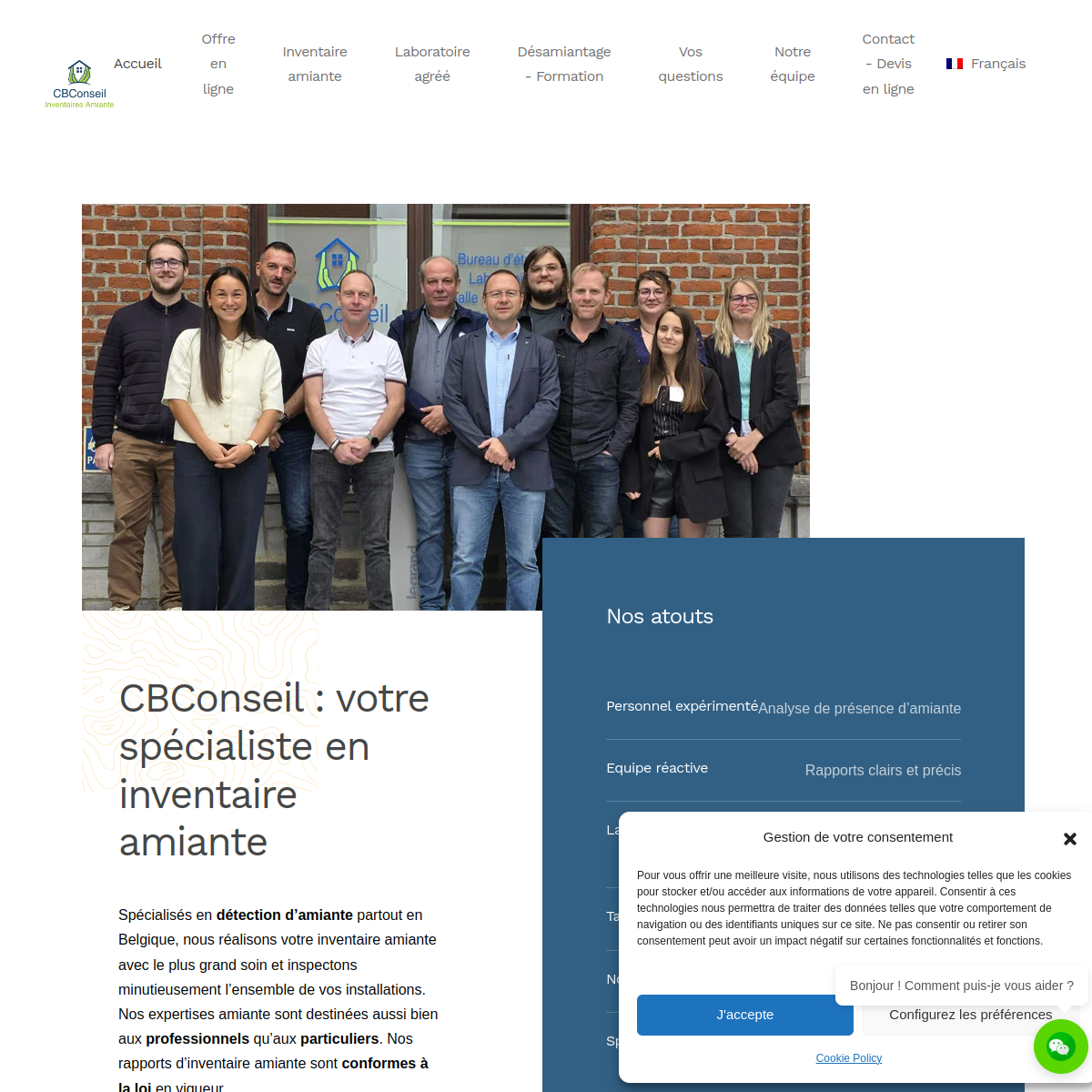 Aperçu du site CBConseil