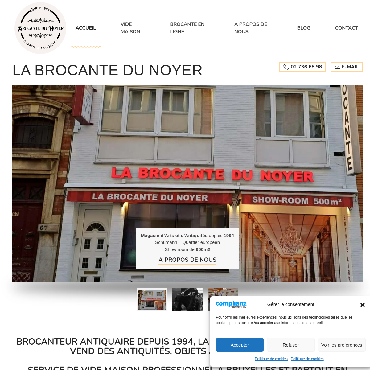 Aperçu du site La Brocante du Noyer