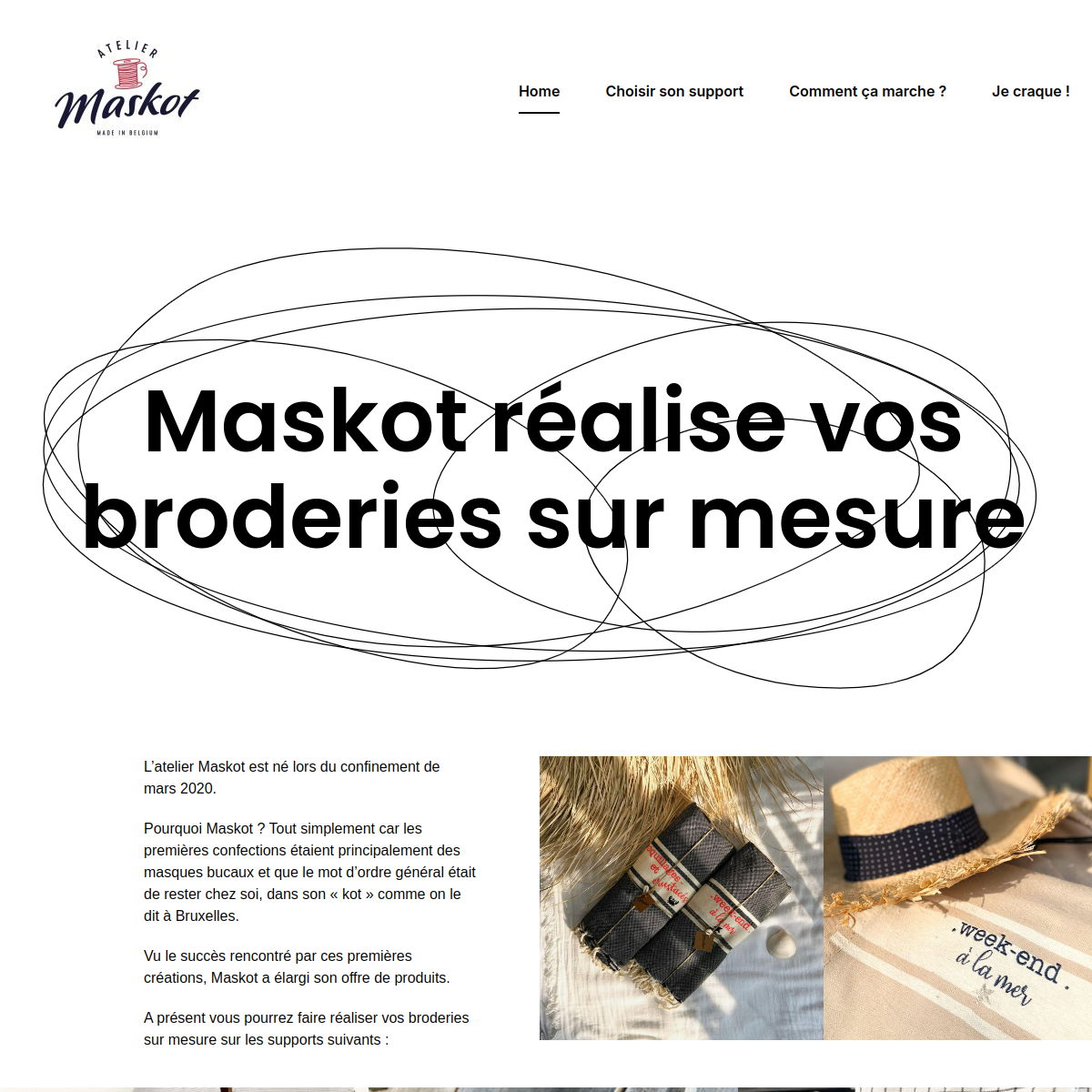 Aperçu du site Maskot